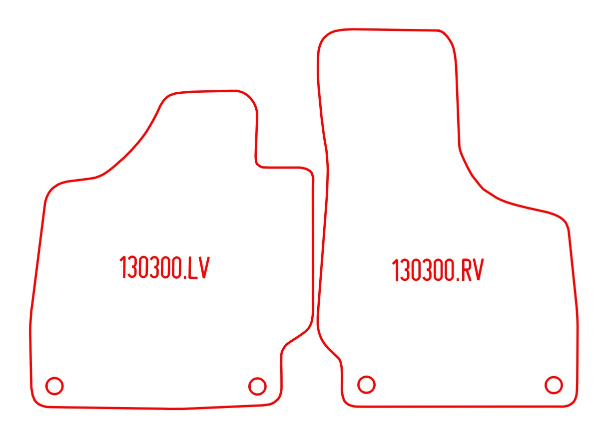 Automatten Audi TT (8J) coupe / TT (8J) Roadster cabriolet (2007-2014)
