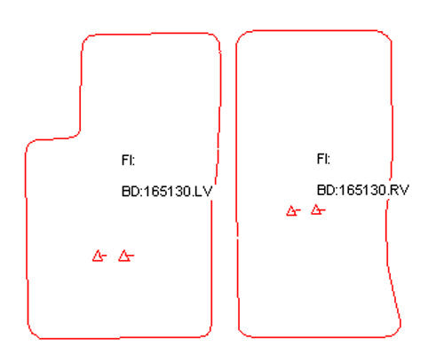 Automatten Cadillac SRX (2004-2009)