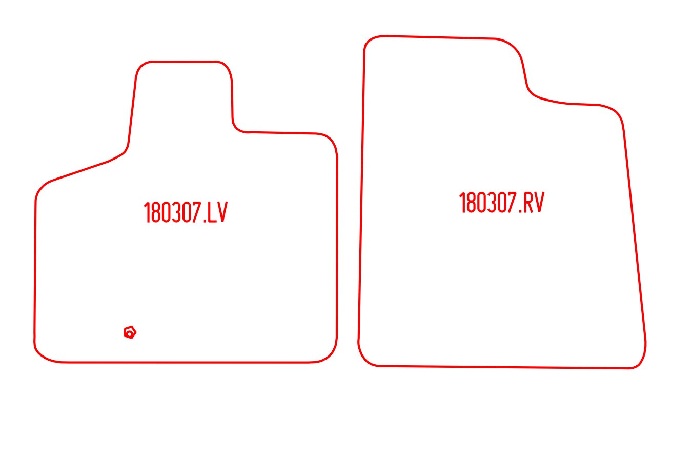 Automatten Chrysler Grand Voyager (2008-2014)