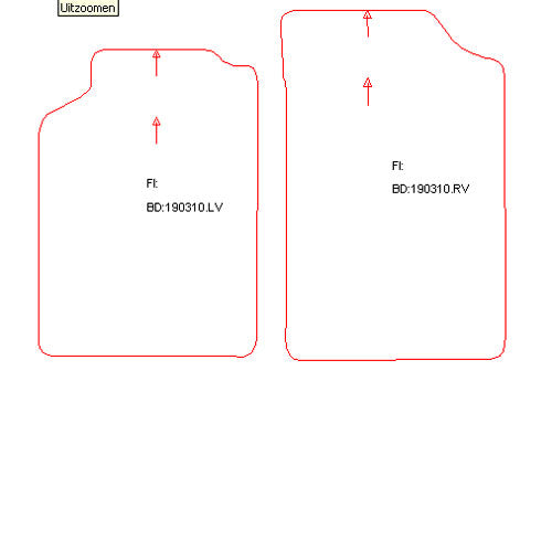 Automatten Citroen Xantia hatchback / Xantia Break stationwagon (1995-2002)