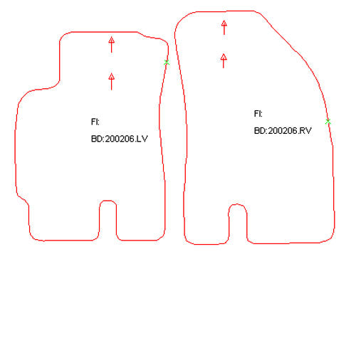 Automatten Daewoo Nubira hatchback / Nubira sedan / Nubira stationwagon (1999-2003)