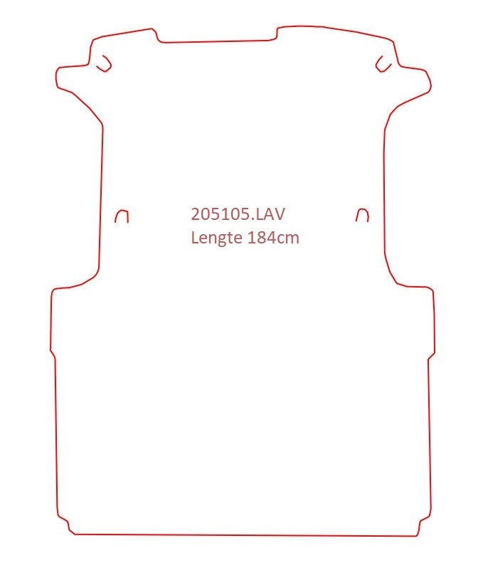 Laadvloermat Dacia Logan Van (2007-2012)