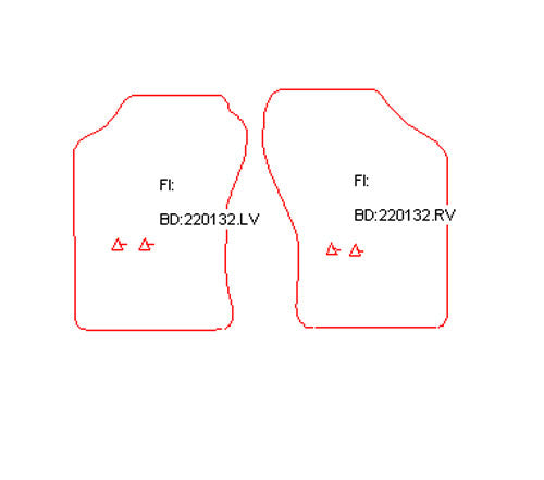 Automatten Daihatsu Cuore (1995-1995)