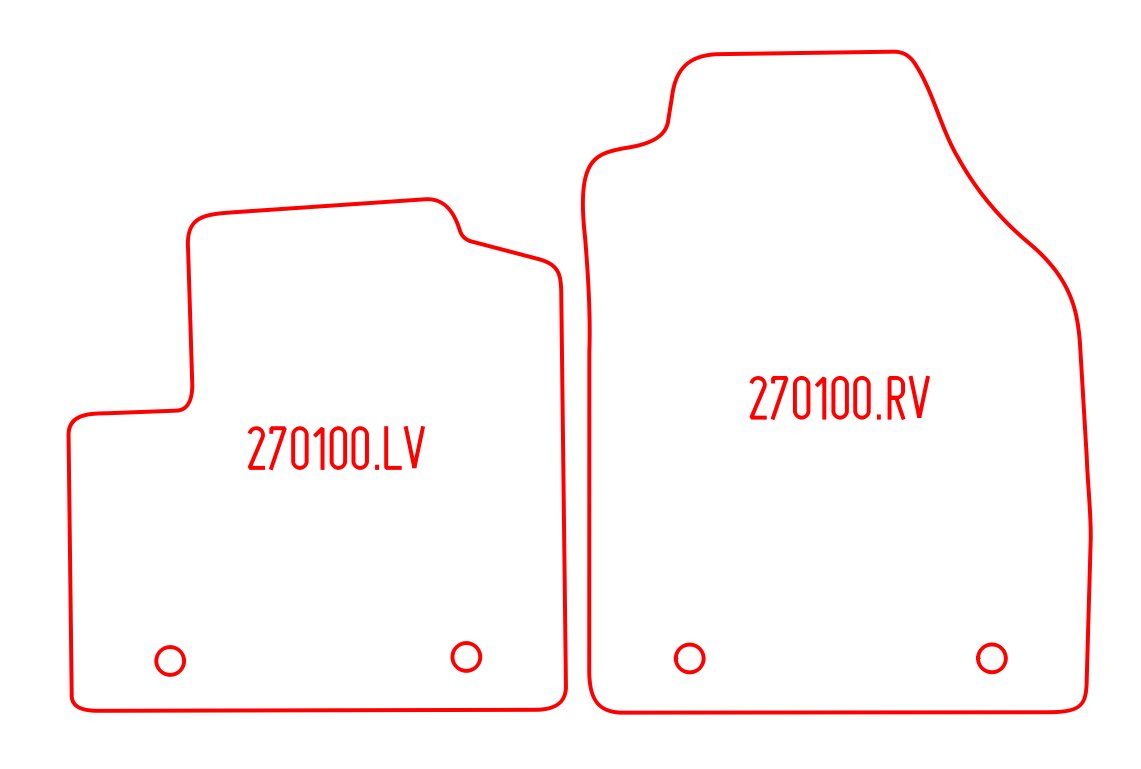 Automatten Ford Transit Connect (2002-2013)