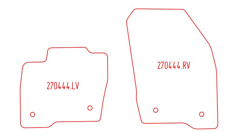 Automatten Ford Edge (2016-Heden)