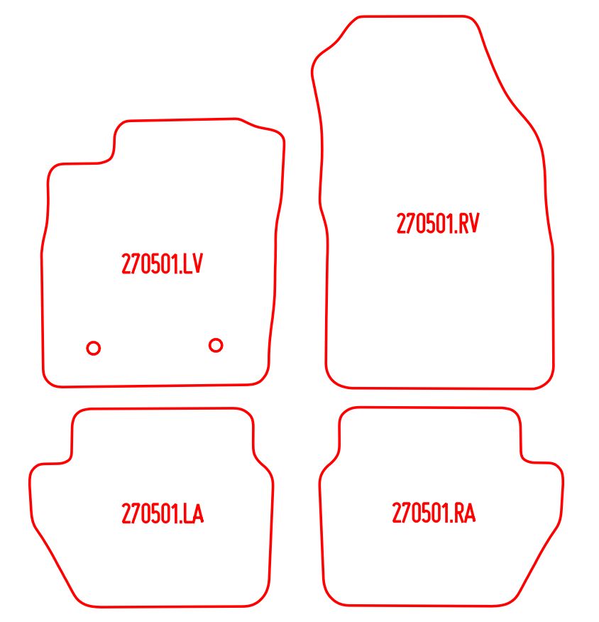 Automatten Ford Ecosport (2019-Heden)