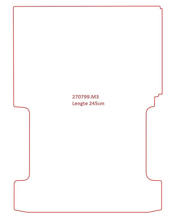 Laadvloermat Ford Transit (2006-2013)