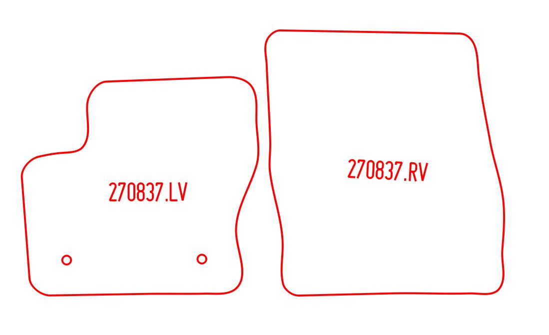 Automatten Ford Transit Connect (2014-2016)