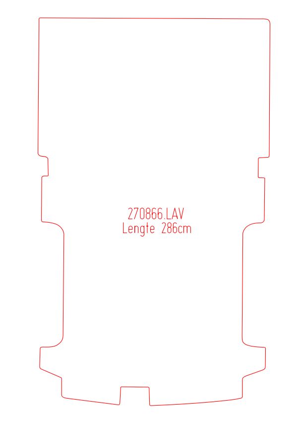 Laadvloermat Ford Transit Custom (2015-2014)