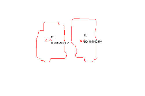 Automatten Infiniti FX (2003-2008)