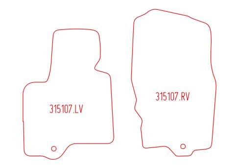 Automatten Infiniti FX (2008-Heden)