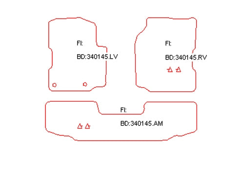 Automatten Jeep Wrangler (1989-1996)