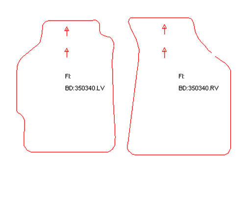 Automatten Kia Shuma (2001-2001)