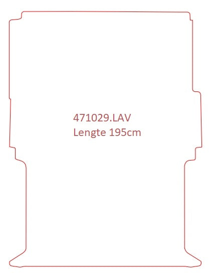Laadvloermat Nissan NV250 (2019-Heden)