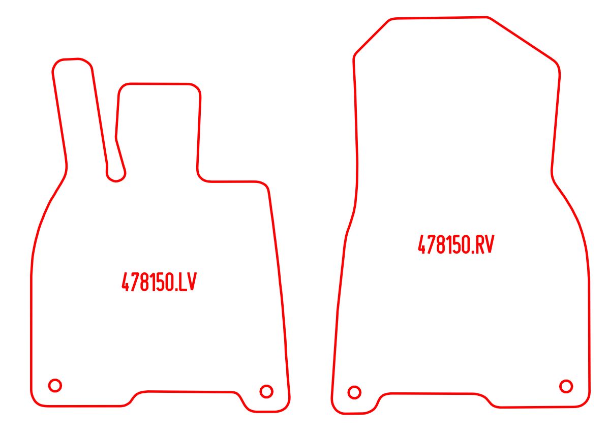 Automatten Mercedes EQE (V295) (2022-Heden)