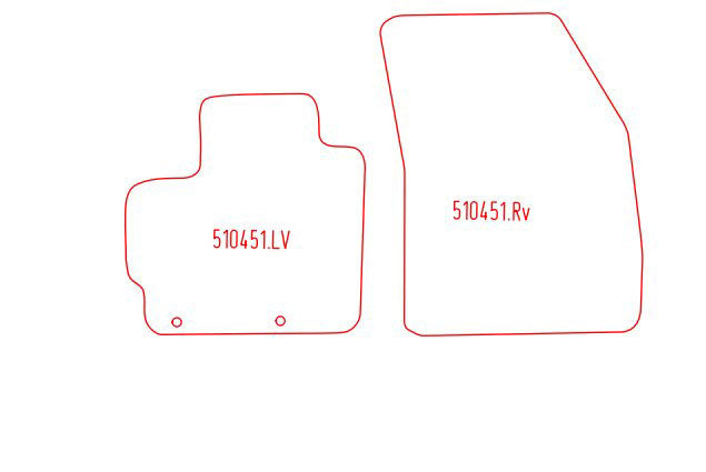 Automatten Mitsubishi Space Star (2013-2017)