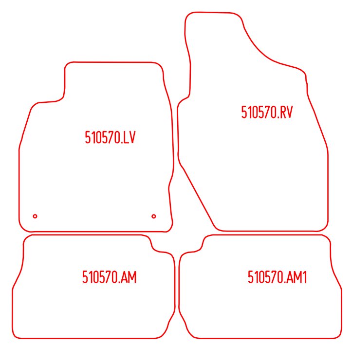 Automatten Mitsubishi Pajero Pinin / Pajero Pinin Long Body (2001-2004)