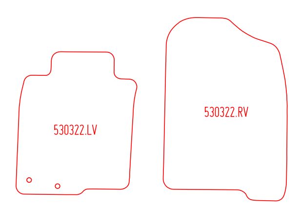 Automatten Nissan Navara Double Cab / Navara King Cab (2015-Heden)