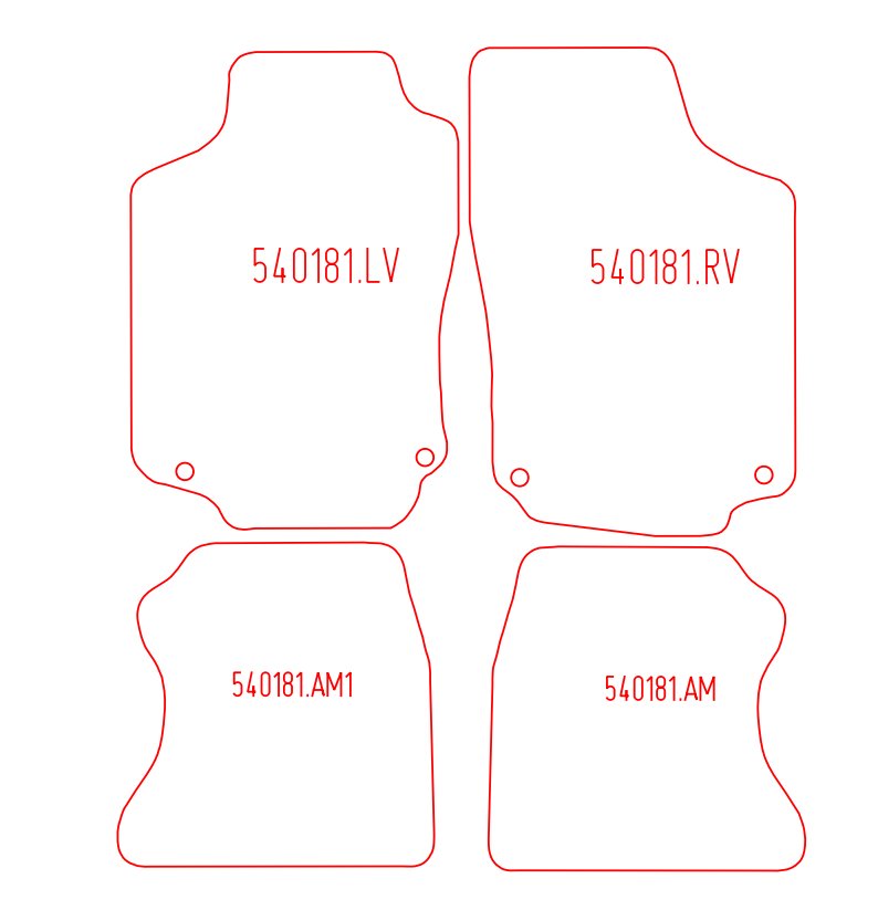 Automatten Opel Combo C Tour (2001-2011)