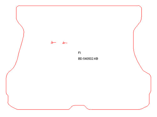 Kofferbakmat Opel Kadett E (1985-1991)