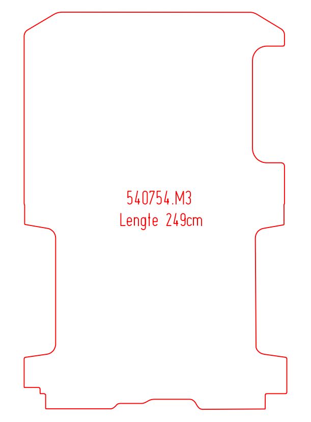 Laadvloermat Nissan NV300 (2017-Heden)