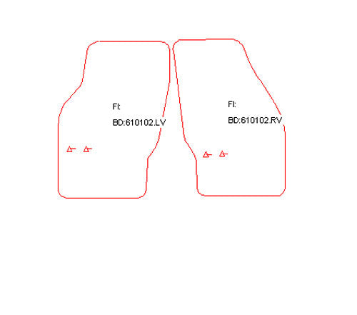 Automatten Saab 99 (1968-1984)