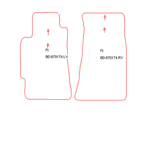 Automatten Subaru SVX (1992-1997)