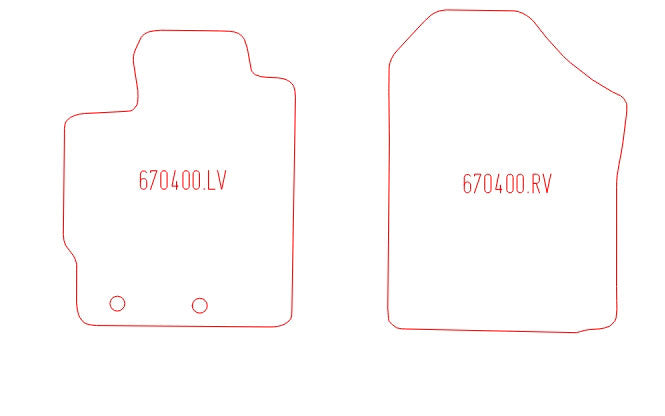 Automatten Subaru Trezia (2011-2017)