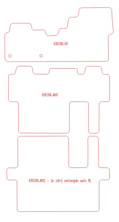 Automatten Toyota Proace Verso (2016-Heden)