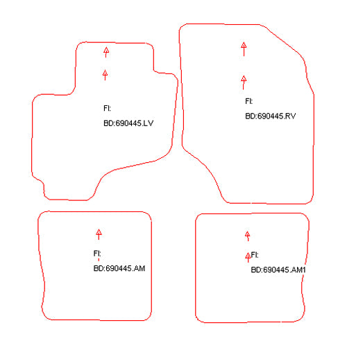 Automatten Toyota RAV4 (2003-2006)