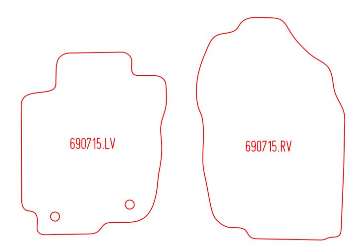 Automatten Toyota RAV4 - Hybride (2013-2018)