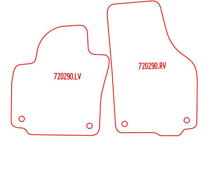 Automatten Volkswagen CrossGolf / Golf V Plus / Golf VI Plus (2010-2009)