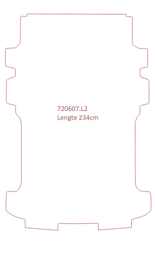 Laadvloermat Volkswagen T5 / T6 (2015-2015)