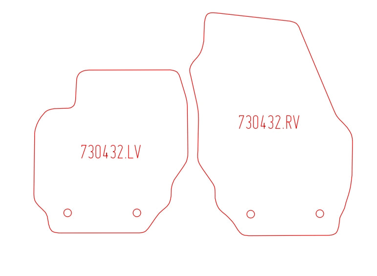 Automatten Volvo V70 (2007-2016)