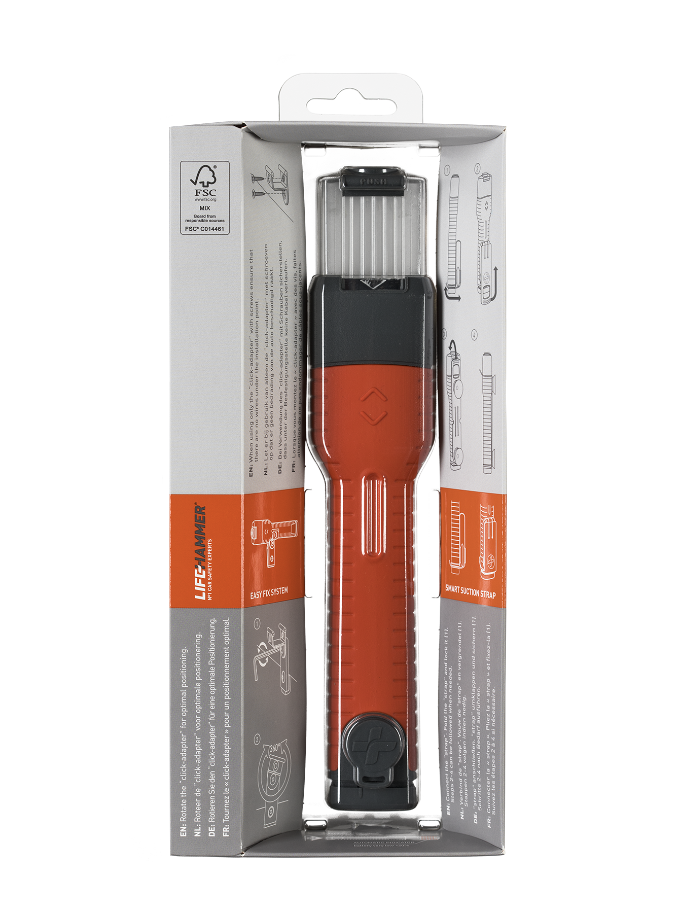 Lifehammer Safety Torch SYNERGY zaklamp/lantaarn (incl. Easy Fix System)