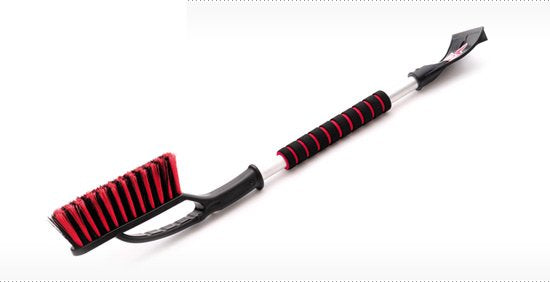 Stevige ijskrabber met soft-touch handvat en sneeuwschuiver 75 cm