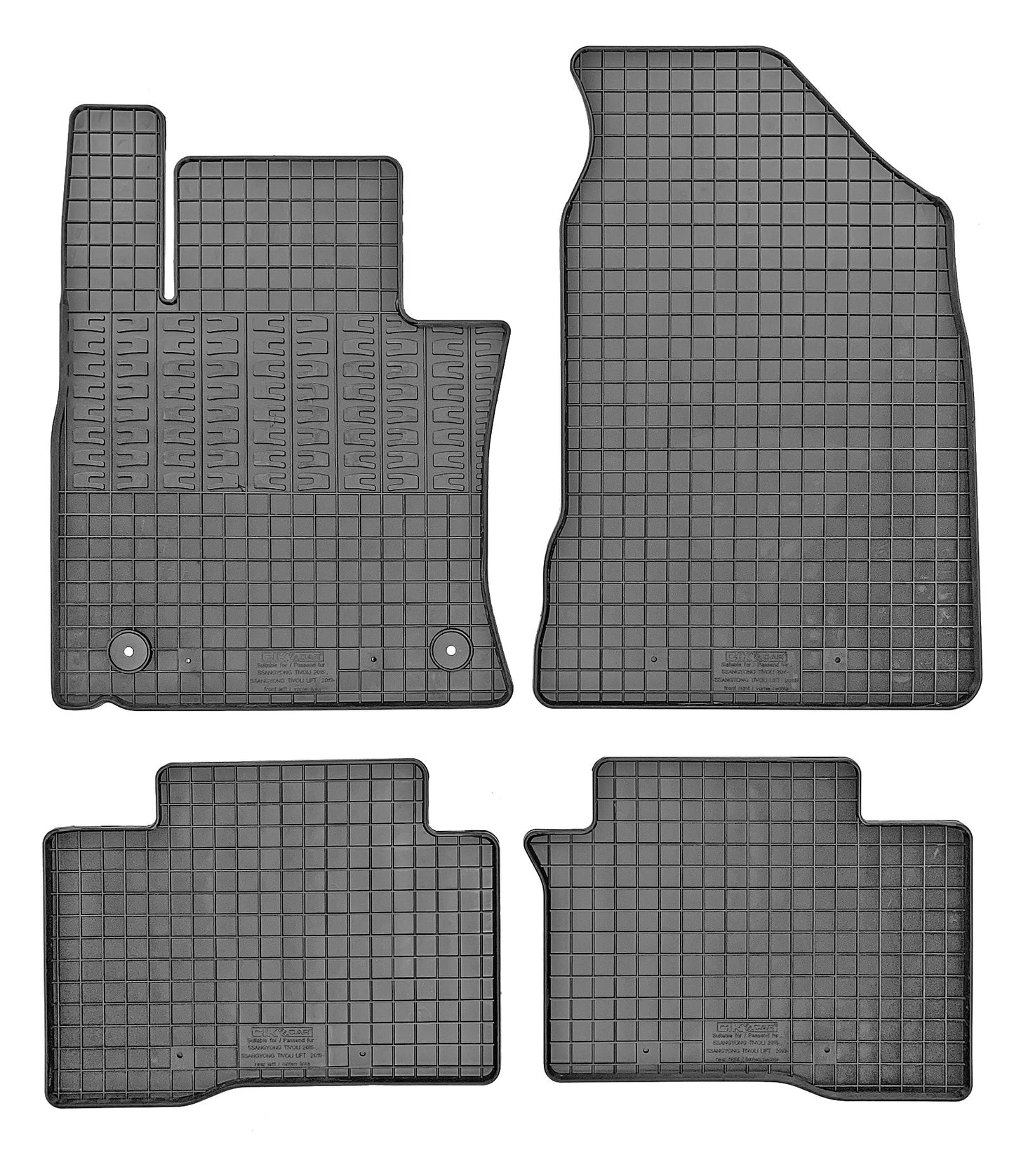 Rubbermatten SsangYong Tivoli suv (2015-2020) - CIK rubbermatten