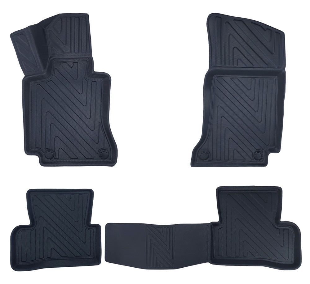 Rubbermatten Mercedes C-klasse W205 sedan (2014-2021) - Premium carbonlook