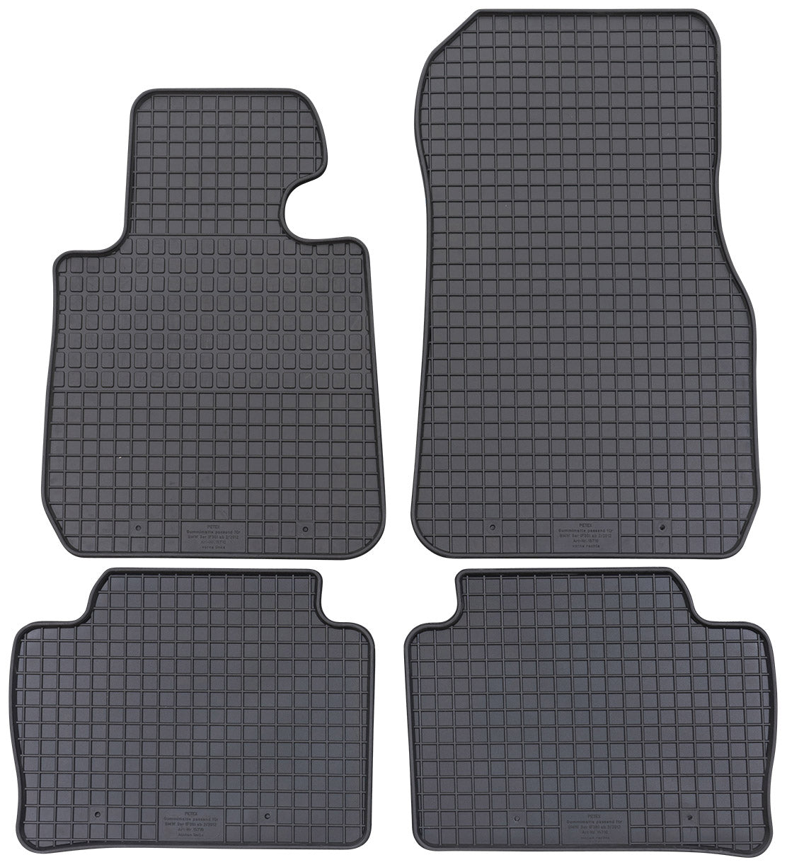Rubbermatten BMW 3-serie F30 sedan (2012-2018) - Petex
