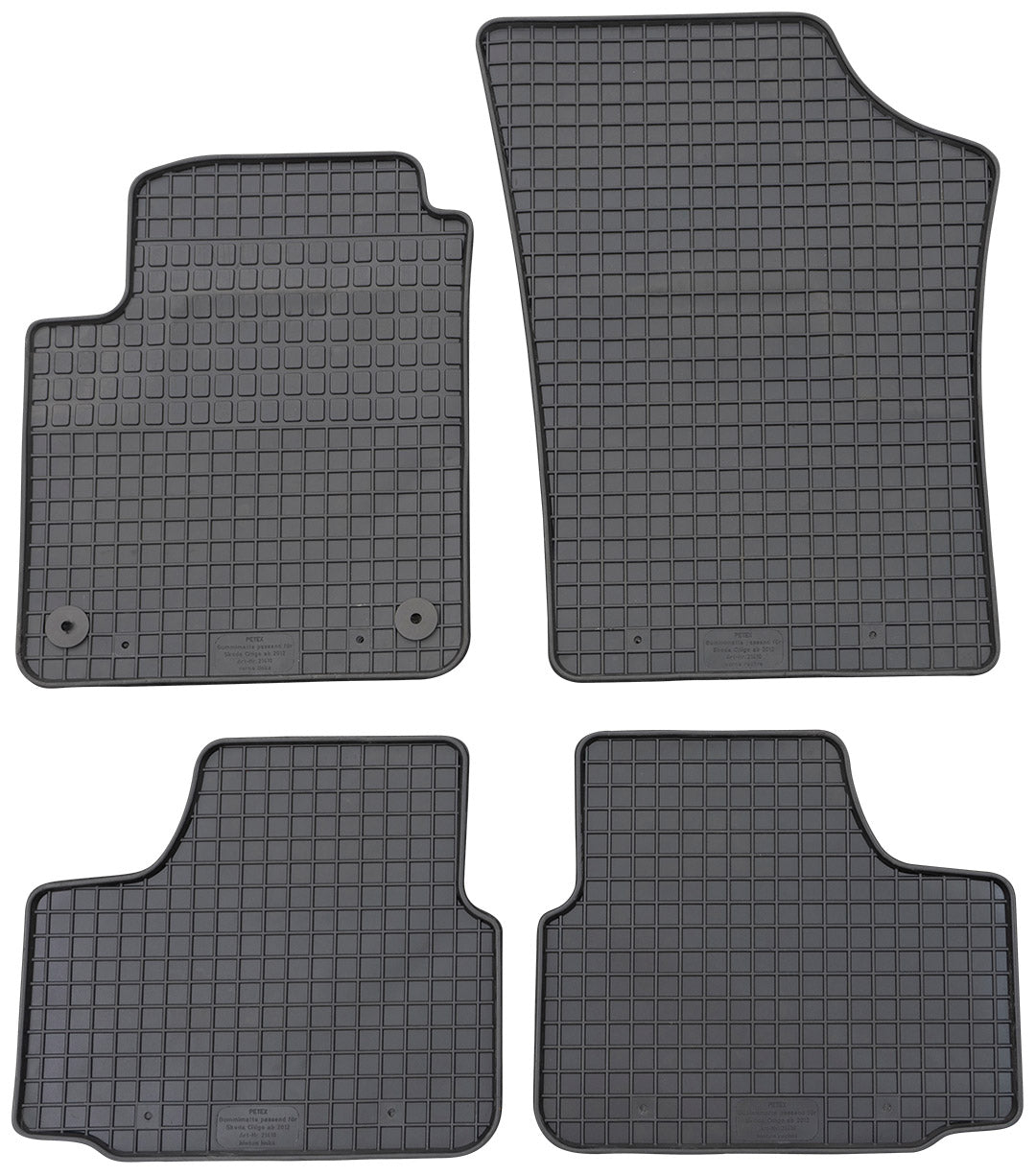 Rubbermatten Skoda Citigo 5-deurs (2012-Heden) - Petex