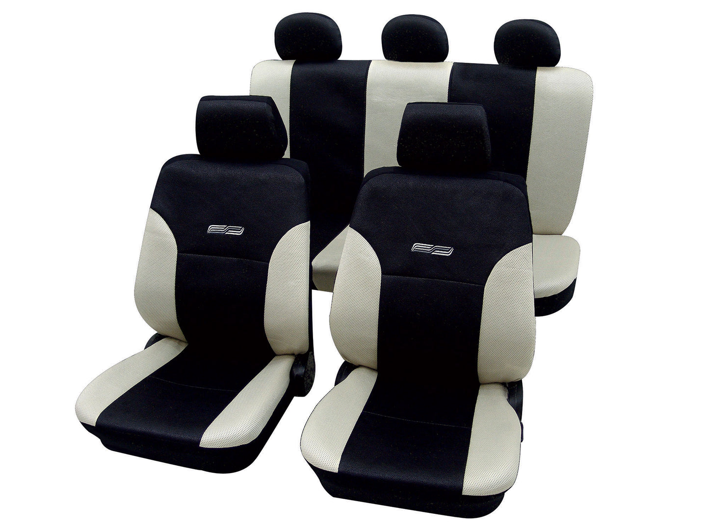 Autostoelhoezen - Wave - Beige