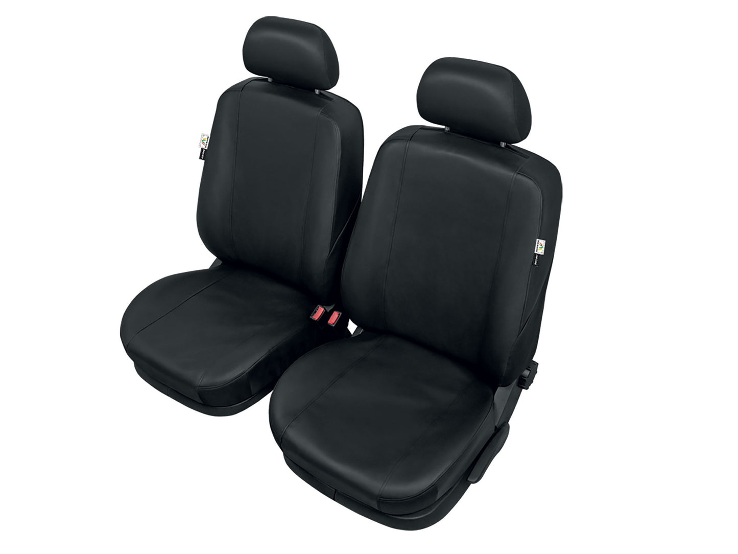 Autostoelhoezen - Practical skai leder - maat: L - Zwart