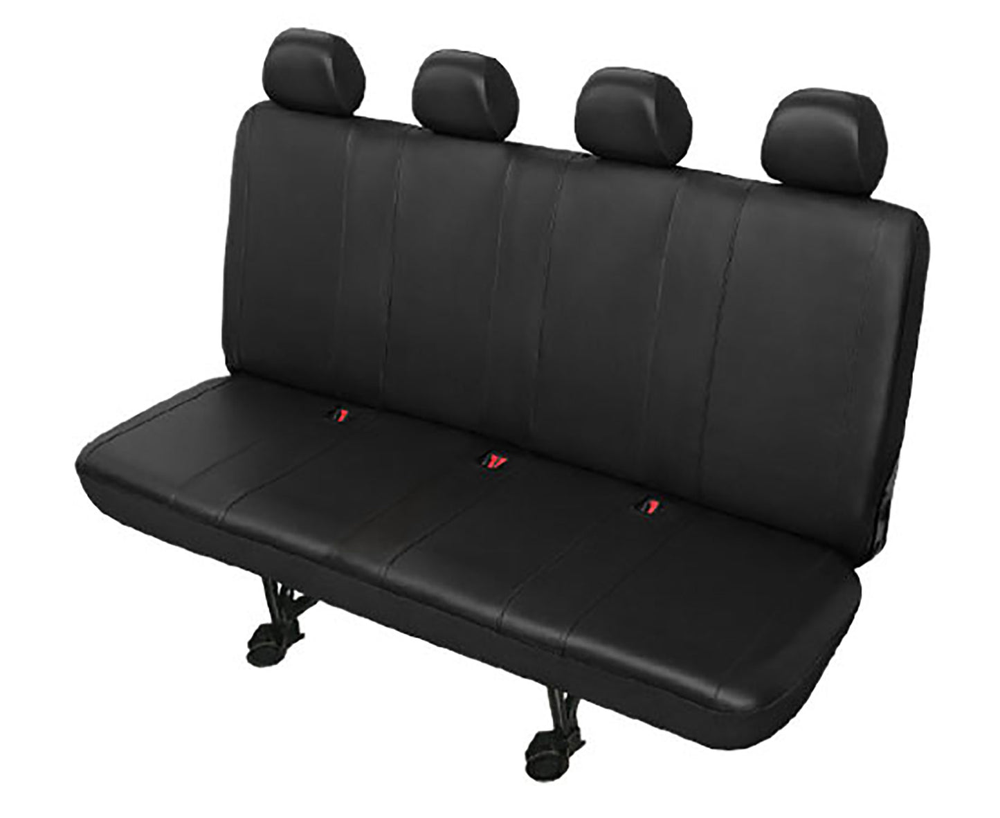 Autostoelhoes bedrijfswagens - Achterbank 4-zits - Skai kunstleder - DV4-XXL - Zwart
