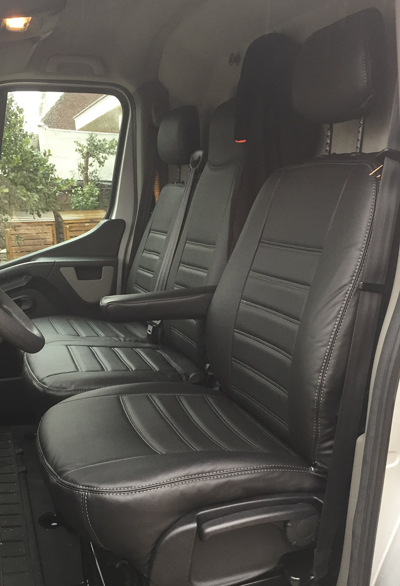 Pasvorm Stoelhoezen Nissan NV400 Bestelwagen (2010-2021) - Kunstleer