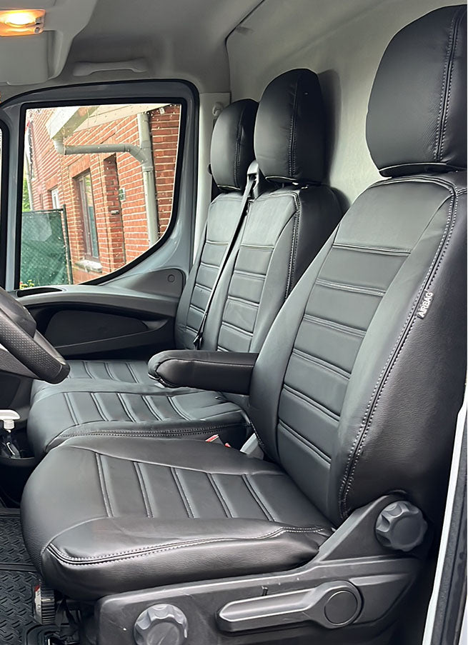 Pasvorm Stoelhoezen Iveco Daily Bestelwagen (2014-2000) - Kunstleer