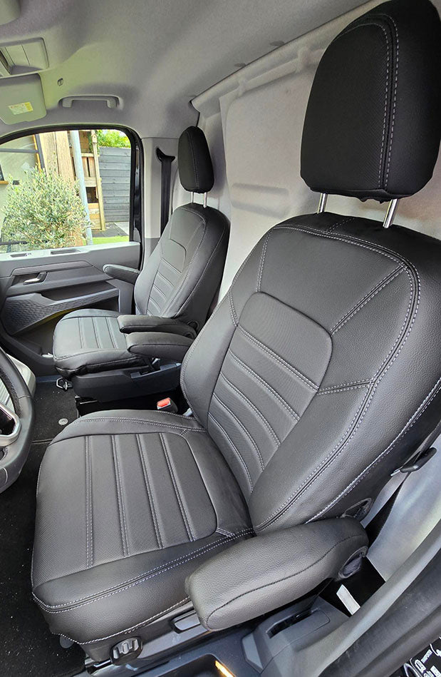 Pasvorm Stoelhoezen Ford Transit Custom Bestelwagen (2023-Heden) - Kunstleer