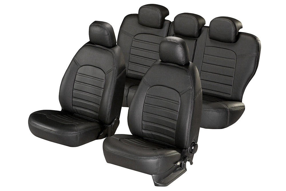 Pasvorm Stoelhoezen Mini One-Cooper-S-D (R56) hatchback (2006-2013) - Kunstleer