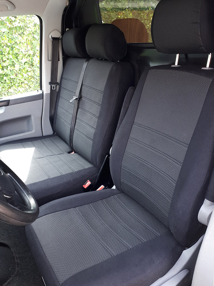 Pasvorm Stoelhoezen Volkswagen T5 Bestelwagen (2003-2015) - Stof