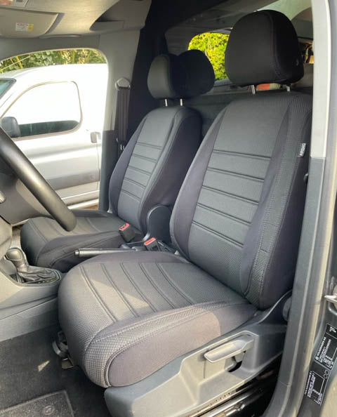 Pasvorm Stoelhoezen Volkswagen Caddy Maxi Combi mpv (2015-2020) - Stof