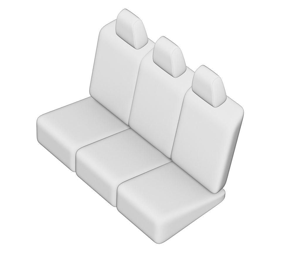 Pasvorm Stoelhoezen Nissan Primastar (dubbel cabine) Bestelwagen (2001-2015) - Stof